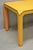 Vintage Hollywood Regency Orange Vinyl Laminate Parsons Style Dining Table Desk For Sale - Image 4 of 18