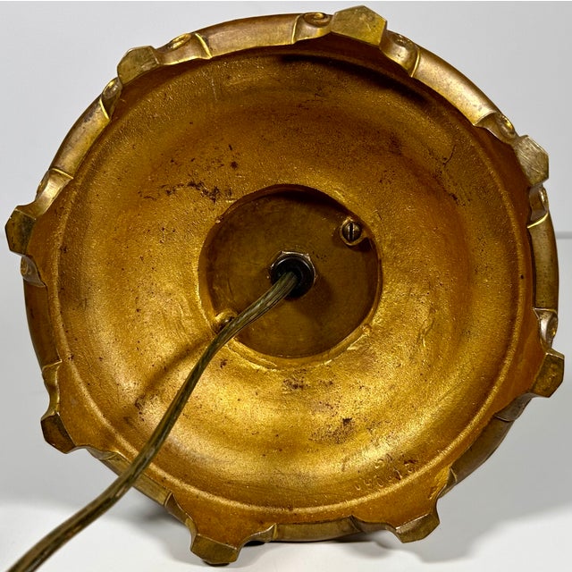 190s Rosenthal Cobalt Gilded Fish Table Lamp by M. Robisch For Sale - Image 9 of 18