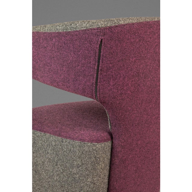 Post Modern "Bison" Accent Sculptural Lounge Chair in Mohair Attributed to Simon Pengelly for Allermuir, United Kingdom, C. 2010s For Sale - Image 15 of 18
