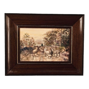 Watercolor of Sheep, u.s.a. Circa 1950