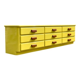 Vintage Contemporary Custom Lacquered Low Credenza For Sale