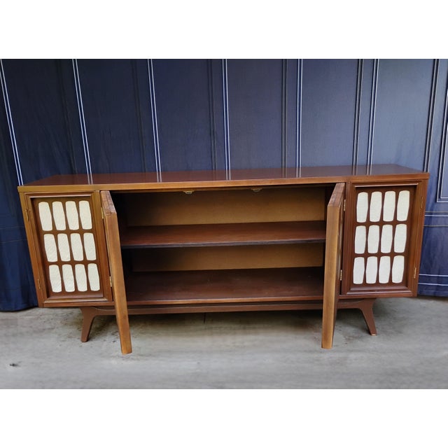 Entertainment Center Cabinet Tv Stand Credenza (No Radio or Turntable) For Sale - Image 14 of 16