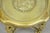 Vintage Art Deco Carved Female Dancer Silver Gold Round Coffee Side Table For Sale - Image 11 of 12