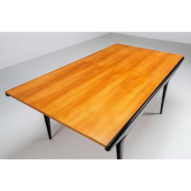 T4 Dining Table in Beech by Alfred Hendrickx for Belform, Belgium, 1958 For Sale - Image 9 of 18