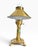 Vintage brass table lamp inspired by the legendary Paris–Istanbul Orient Express, featuring an ornate brass construction,...