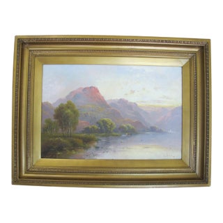 Antique 19th Century Landscape Near Betws Y Coed Wales Uk Painting For Sale