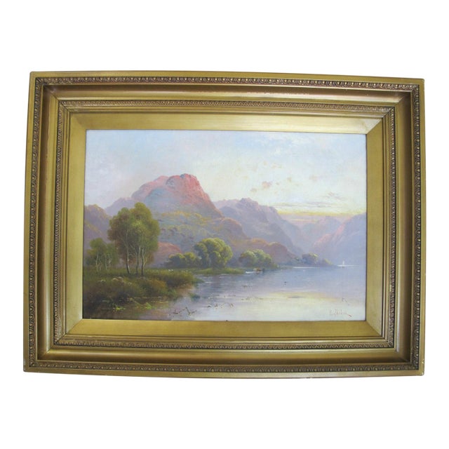 Antique 19th Century Landscape Near Betws Y Coed Wales Uk Painting For Sale
