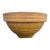Large Vintage 1920s McCoy Window Pane Pottery Mixing Bowl in Yellow Glaze 11 1/2" Diameter For Sale