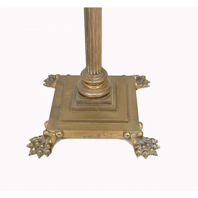 French Gilt Empire Oil Floor Lamp, 1920s For Sale - Image 4 of 6