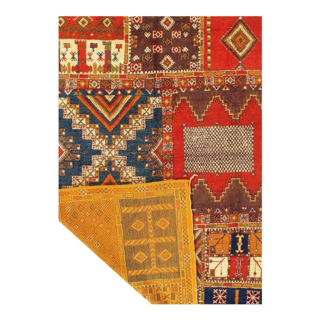 Traditional 1970s Fine Hand Knotted Vintage Moroccon For Sale - Image 3 of 4