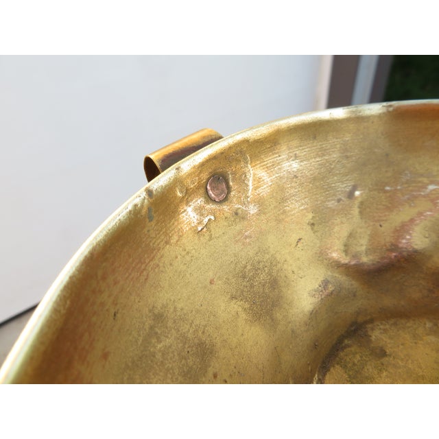 Monumental 4ft Vintage Hammered Brass Ottoman Revival Floor Lamp ~ Repousse Art ~ Hollywood Regency / Bohemian ~ Antique Lighting For Sale - Image 16 of 18