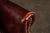Vintage Tufted Leather Wingback Chesterfield Armchair in Oxblood For Sale - Image 9 of 15