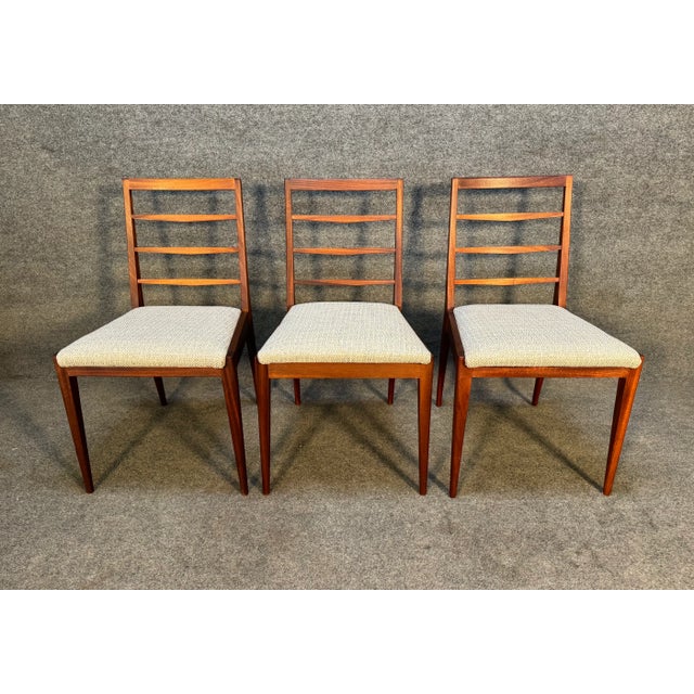 Wood 6 Vintage Mid Century Modern Mahogany Dining Chairs by McIntosh For Sale - Image 7 of 9