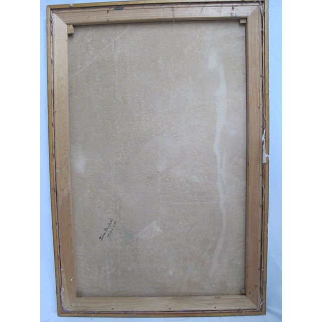 John Hoyland Framed Colorful Abstract Mid Century Modern Oil Painting on Canvas For Sale - Image 9 of 9