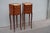 Pair of French Antique Narrow Rosewood Inlaid Side Tables Nightstands For Sale - Image 4 of 13