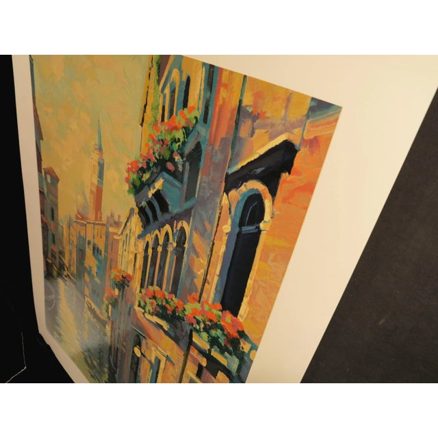 1992 Howard Behrens "Morning in Venice" Signed Ltd Serigraph on Paper For Sale - Image 4 of 8