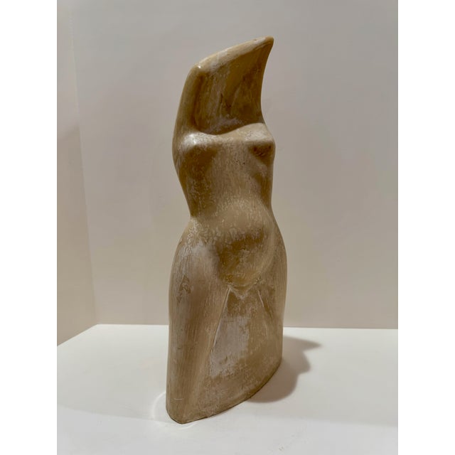 1960s Larry Mohr Signed Resin Figurative Sculpture Abstract Female Form Modernist Torso For Sale - Image 10 of 18