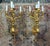 Empire Furniture 1990s Gherardo Degli Albizzi Pair of Matched Dore Bronze Solid Brass Swan and Arrow Wall Sconces 4 Lights For Sale - Image 4 of 9