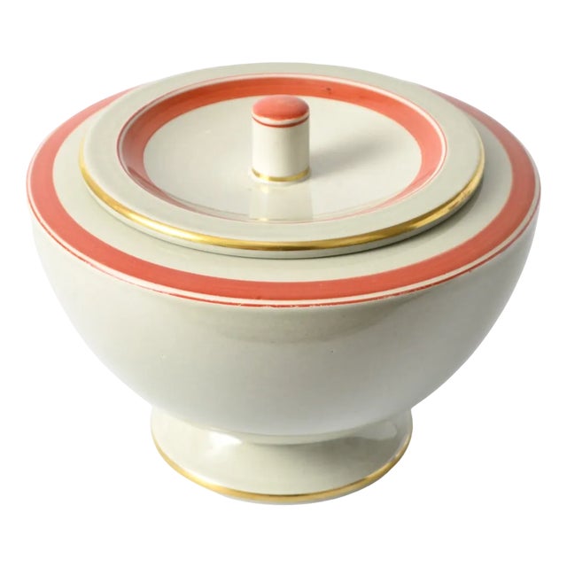 Art-Deco Danish Earthenware Box from Aluminia Royal Copenhagen, 1940s For Sale