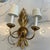 Add a touch of timeless European elegance to your interior with this striking pair of vintage Italian two-light wall...