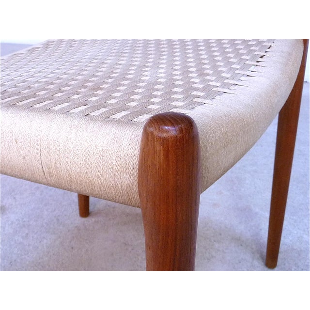 Wood Teak Dining Chairs from J.L. Møller, Set of 6 For Sale - Image 7 of 15
