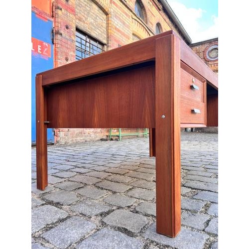 Wood Double Teak Desk by Erik Brouer for Brouer Møbelfabrik For Sale - Image 7 of 11
