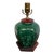 Mid 19th Century Chinese Pot Lamp in Deep Jade Colorway For Sale
