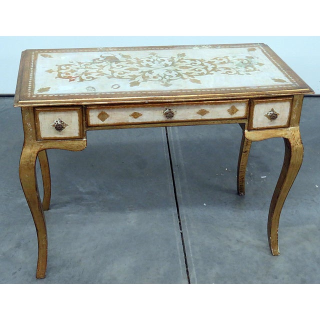 20th Century Florentine Distressed Painted Writing Desk Chairish