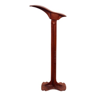 Antique 25" Traditional Cobblers Red Cast Iron Shoe Anvil Stand For Sale