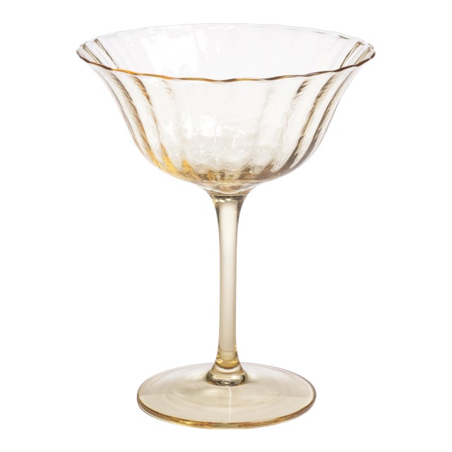 Apéritif Summer Cocktail Coupe- Goldenrod, Set of 4 For Sale