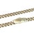 Modern 14k Yellow Gold Cuban Monaco Chain Necklace With Diamond Clasp For Sale - Image 3 of 4