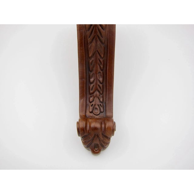 Vintage Corbel Bracket of Cherry Wood With Neoclassical Acanthus Carving For Sale - Image 10 of 13