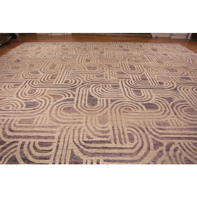 Nazmiyal Collection Oversized Modern Art Deco Rug For Sale - Image 10 of 10