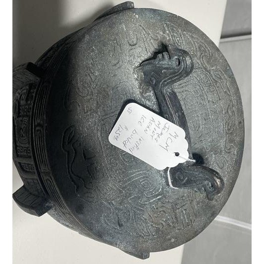 Mid-Century Modern 1960s Mid-Century Modern Asian-Inspired Ice Bucket Attributed to James Mont For Sale - Image 3 of 3
