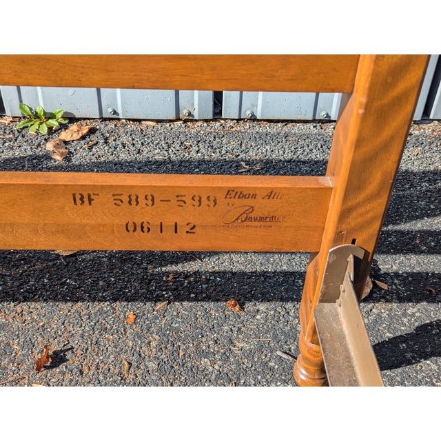 Pair of 1960s Ethan Allen Solid Baumritter Maple Twin Size Bedframes For Sale - Image 10 of 12