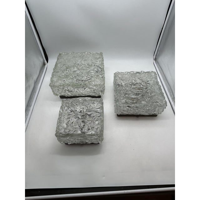 Murano Glass Tris Ceiling Lights by Ercole Barovier for Barovier & Toso, 1950s, Set of 3 For Sale - Image 13 of 16