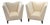 Rachel Ashwell Shabby Chic Lounge Armchairs Set of 2 - Modern Cream Upholstery For Sale