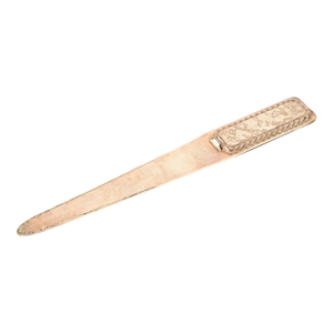 Roycroft Arts & Crafts Silver Finished Hammered Copper Letter Opener