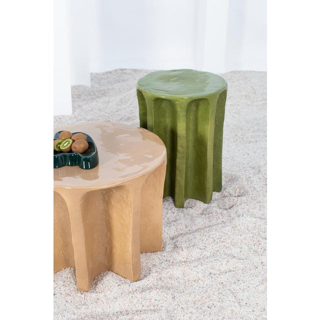 Ceramic Chouchou Round Green Coffee Table by Pulpo For Sale - Image 7 of 15