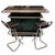 Glass Chrome Bar Counter with Black and Green Glass, 1980s, Set of 3 For Sale - Image 7 of 7