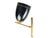 1950s Italian Adjustable Sconce in Black Aluminum and Brass, 1950s For Sale - Image 5 of 12