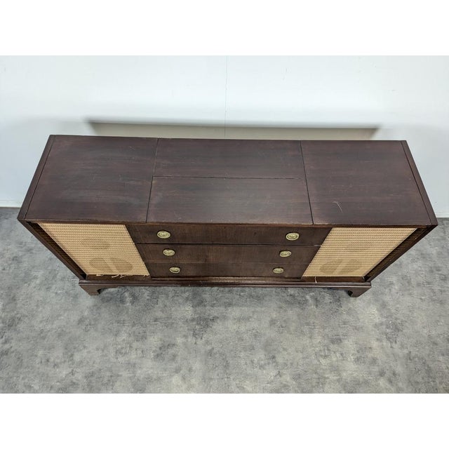 Mahogany Vinyl and Hi-Fi Cabinet For Sale - Image 3 of 11