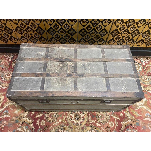 Wood Louis Vuitton Trunk For Sale - Image 7 of 13