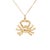 Late 20th Century Vintage 14k Gold Figural Crab Pendant or Charm for a Bracelet For Sale - Image 5 of 11