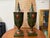 Early 20th Century Pair of Early 20th Century Italian Regency Tole-Peinte Chestnut Urns For Sale - Image 5 of 12