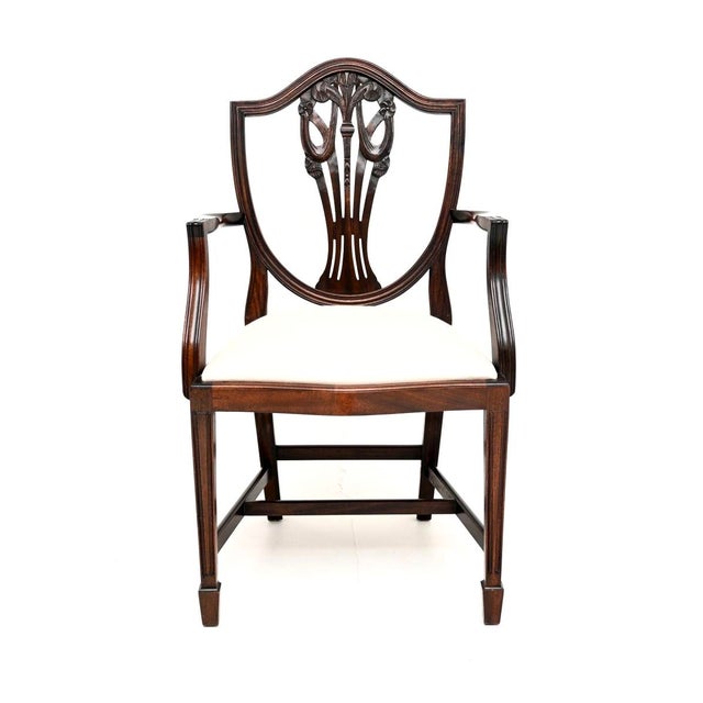 1930s Shield Back Dining Chairs, 1930, Set of 10 For Sale - Image 5 of 11
