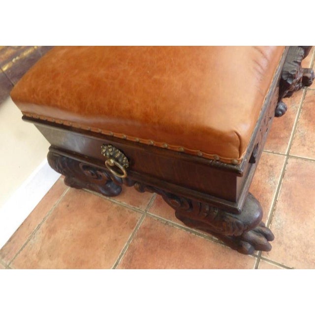 Large Antique Country Oak Stool, 1830 For Sale - Image 14 of 16