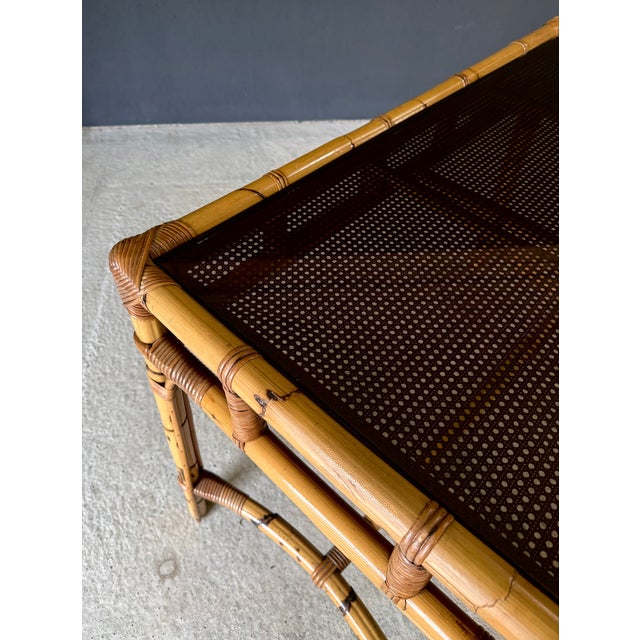 Bamboo Console Side Table, Italy, 1960s For Sale - Image 17 of 18