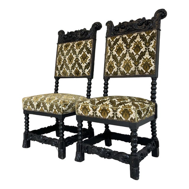 Set of Knights Side Chairs For Sale