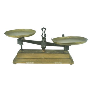 French Iron Scale 10 KG, 1950s For Sale